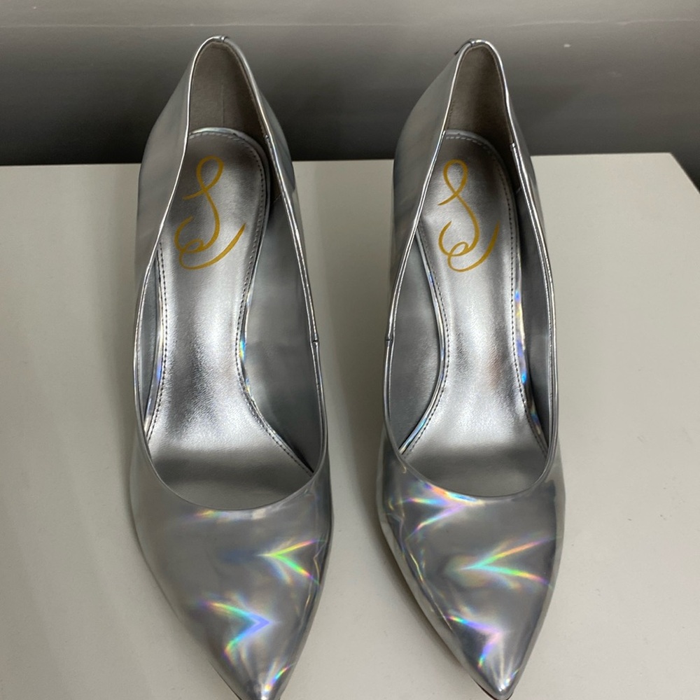 Metallic heels
